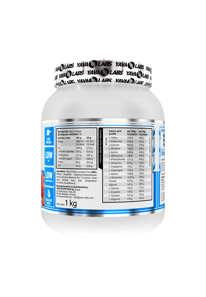 YAVA LABS Pure Iso Whey 1kg