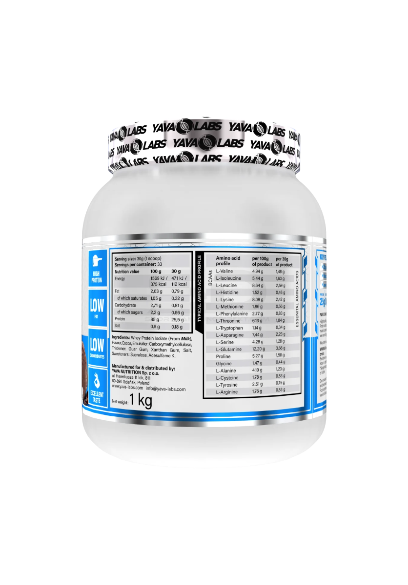 YAVA LABS Pure Iso Whey 1kg