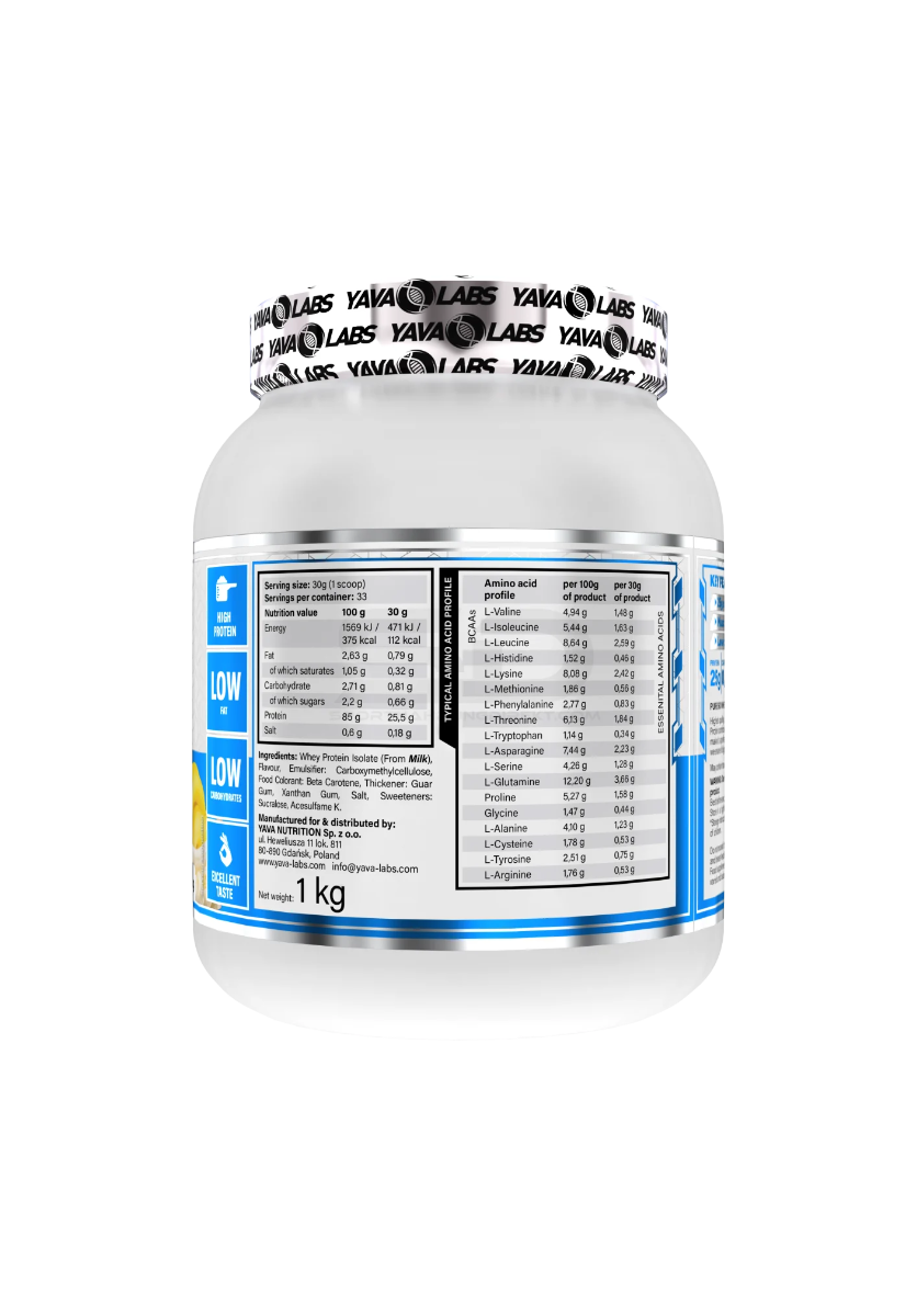 YAVA LABS Pure Iso Whey 1kg