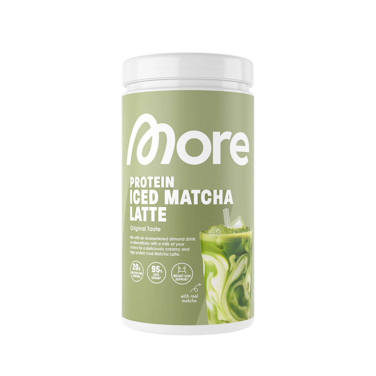 MORE Protein Iced Matcha Latte 500g