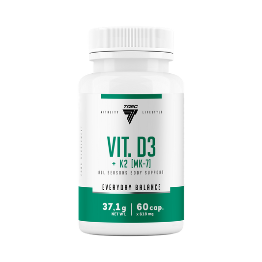TREC Vit D3+K2 (MK-7) 60 Kapseln