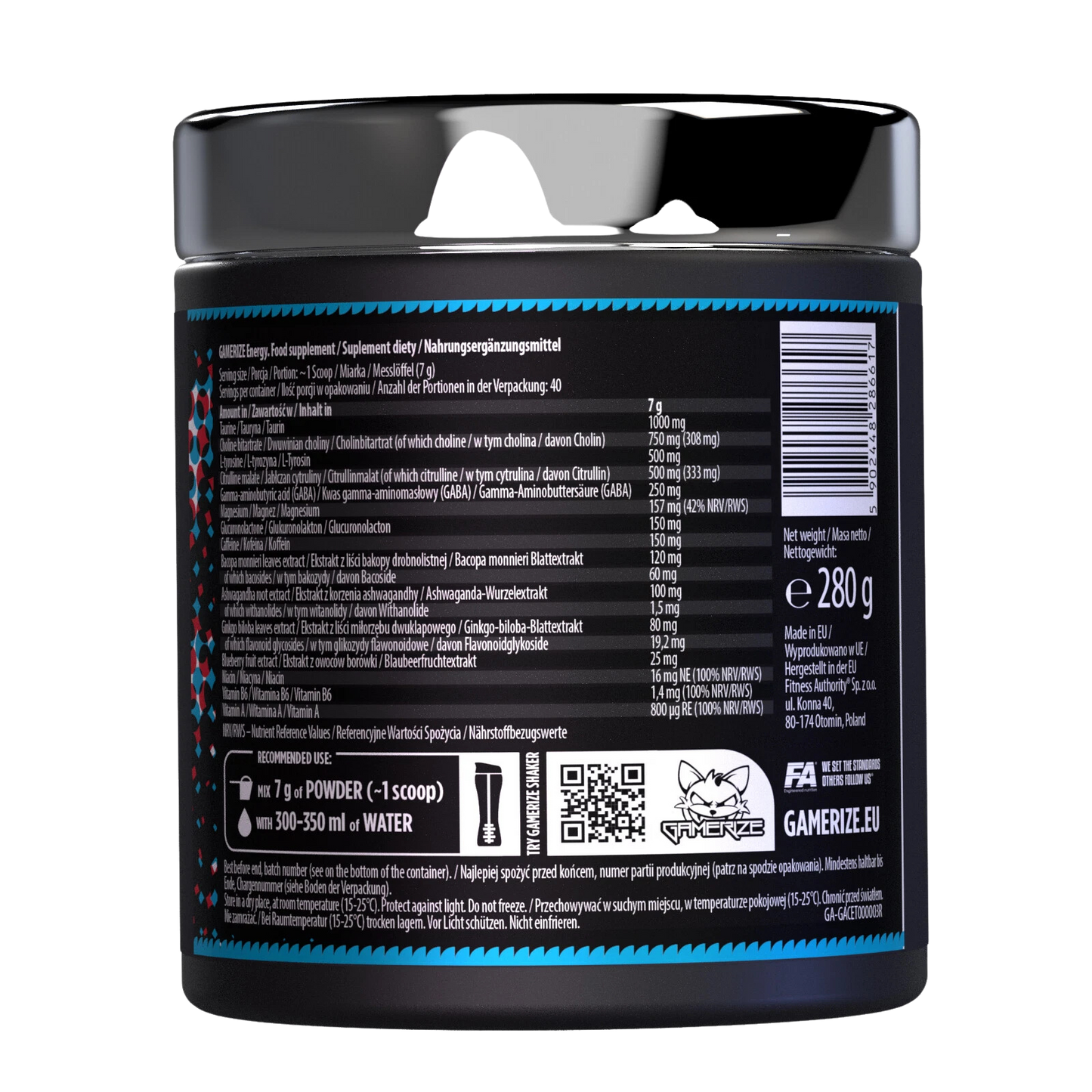GAMERIZE Energy 280g
