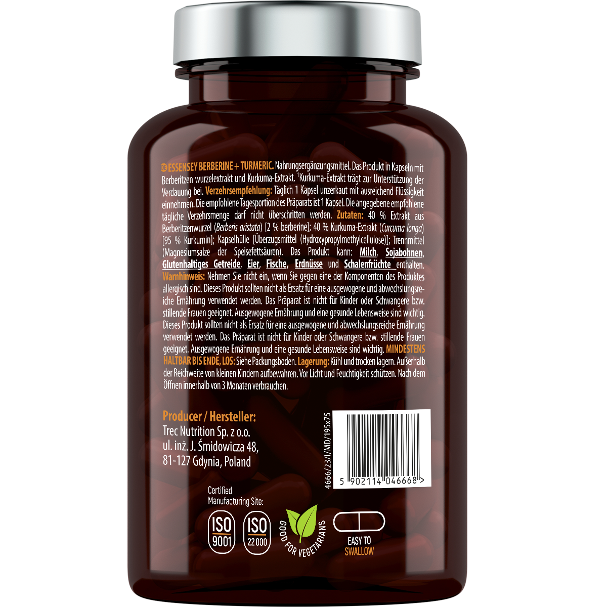 Essensey Berberine + Turmeric 90 Kapseln