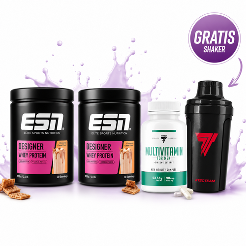 Fitness Bundle 2x ESN Designer Whey + Multivitamin für Männer