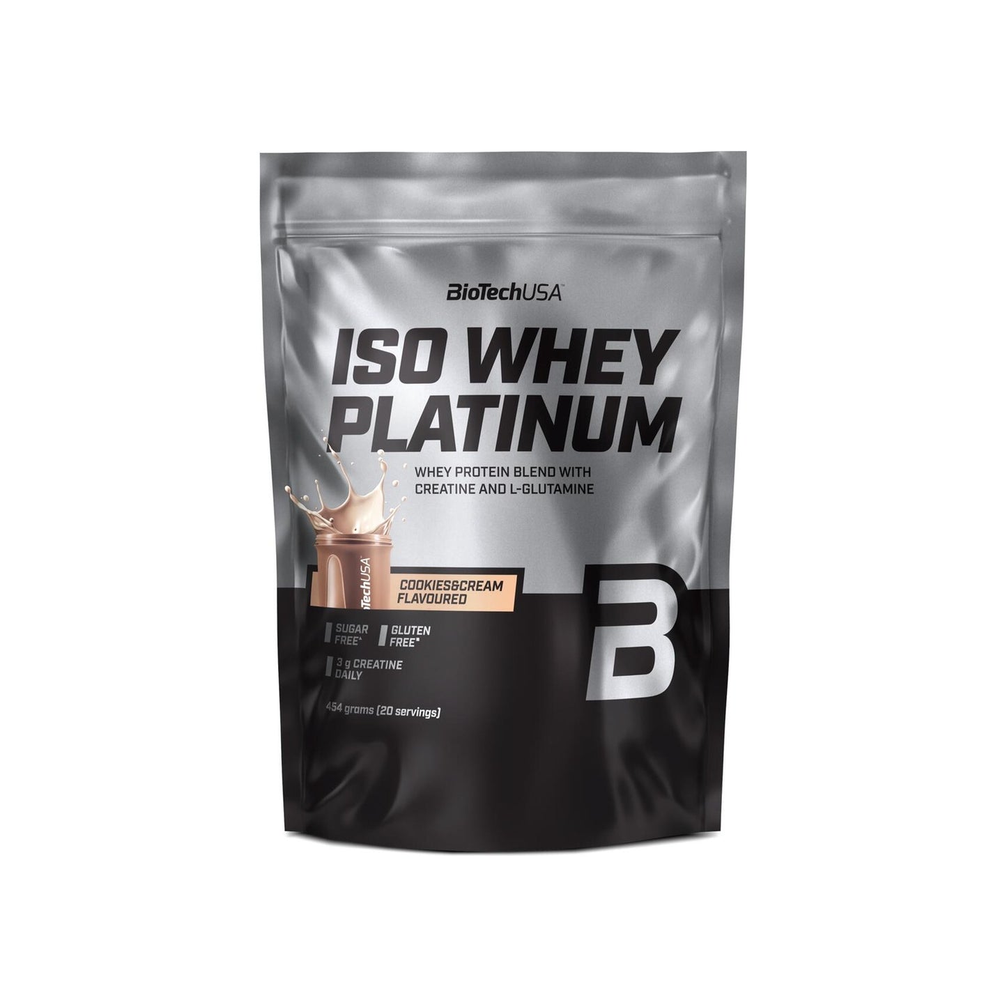 BioTechUSA Iso Whey Platinum 454 g Whey Isolat mit Kreatin