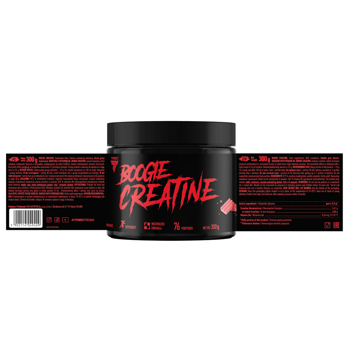 Trec Boogie Creatine 300 g – Kreatin Monohydrat