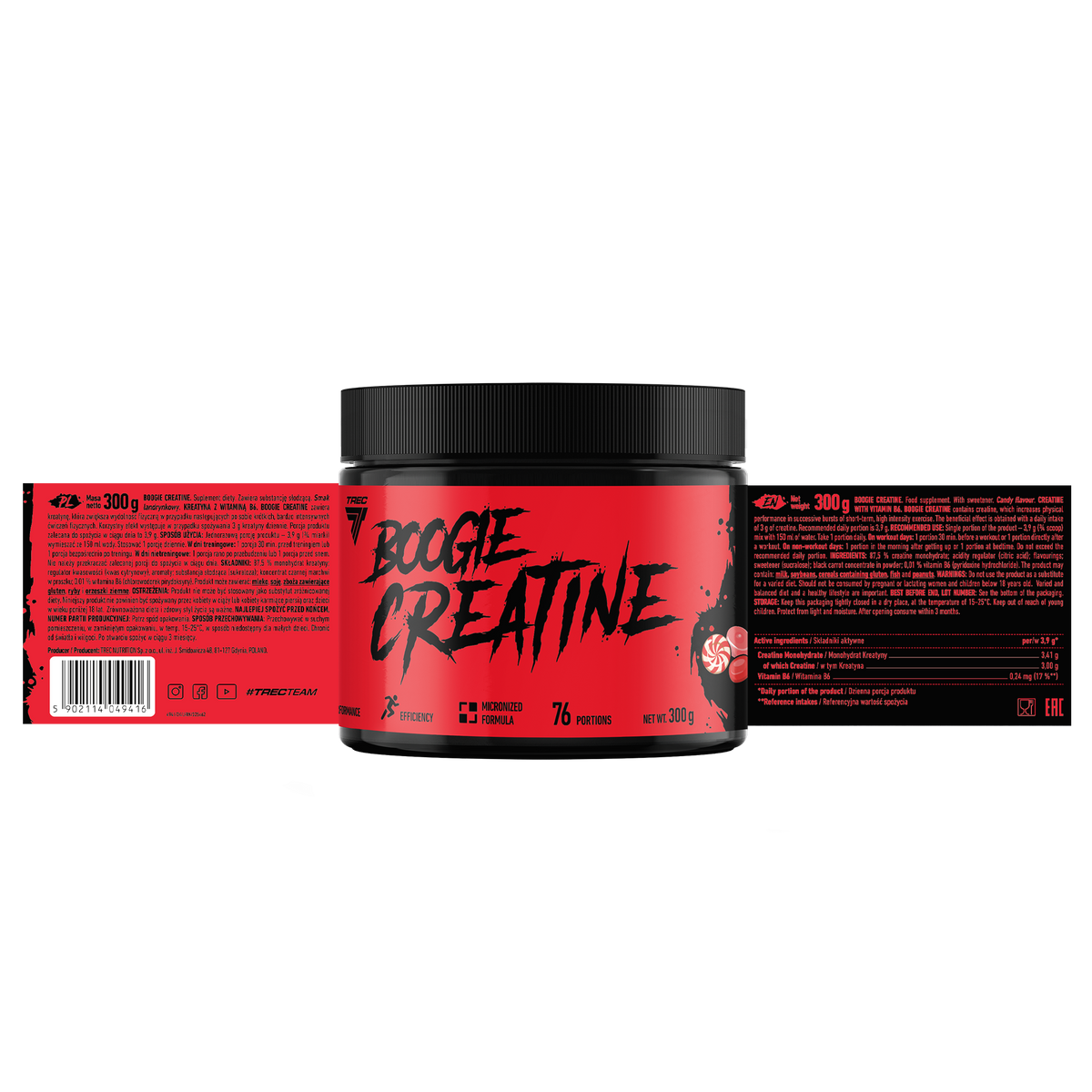 Trec Boogie Creatine 300 g – Kreatin Monohydrat