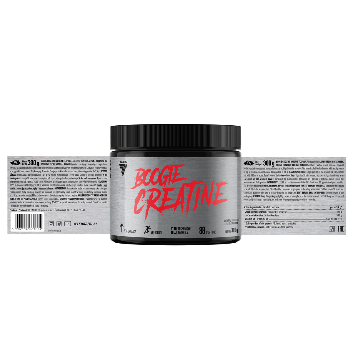Trec Boogie Creatine 300 g – Kreatin Monohydrat