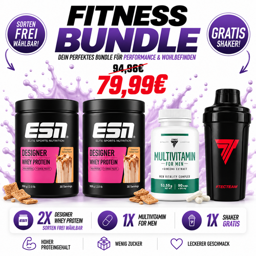 Fitness Bundle 2x ESN Designer Whey + Multivitamin für Männer