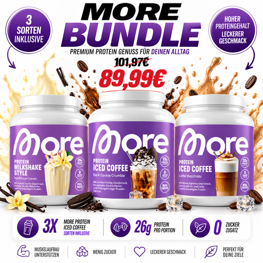 More Nutrition Protein und Coffee – 3er Bundle | Sorten frei wählbar