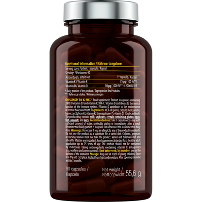 Essensey Vit D3+K2 (MK-7)