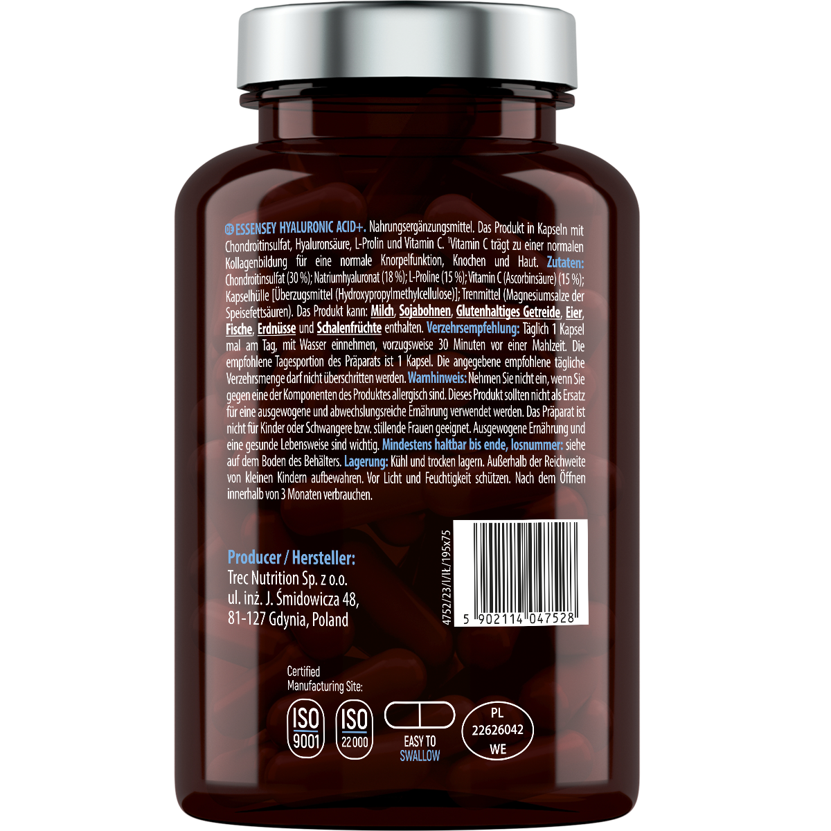 Essensey Hyaluronic Acid+ – 90 Kapseln