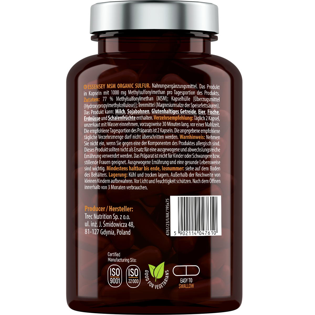 Essensey MSM Organic Sulfur 90 Kapseln