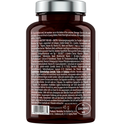 Essensey Multivitamin for Her + Biotin 90 Kapseln