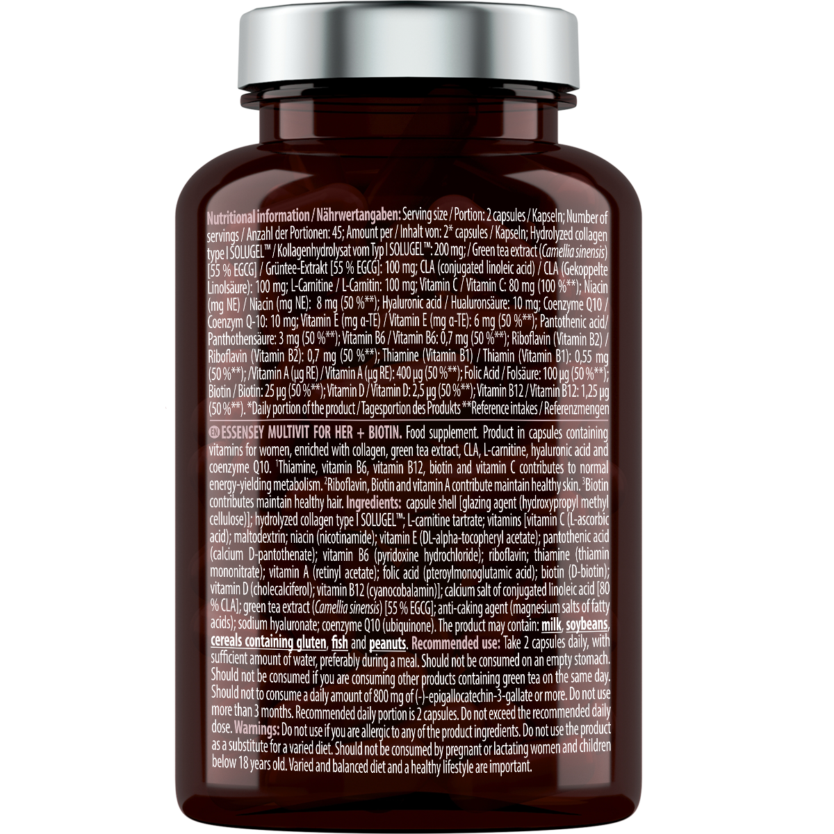 Essensey Multivitamin for Her + Biotin 90 Kapseln
