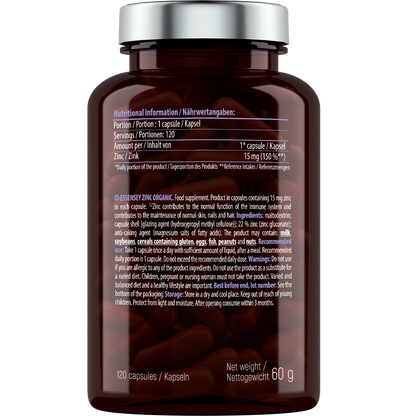 Essensey ZINC Organic 120 Kapseln
