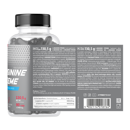 TREC L-Arginine Xtreme 90 Kapseln