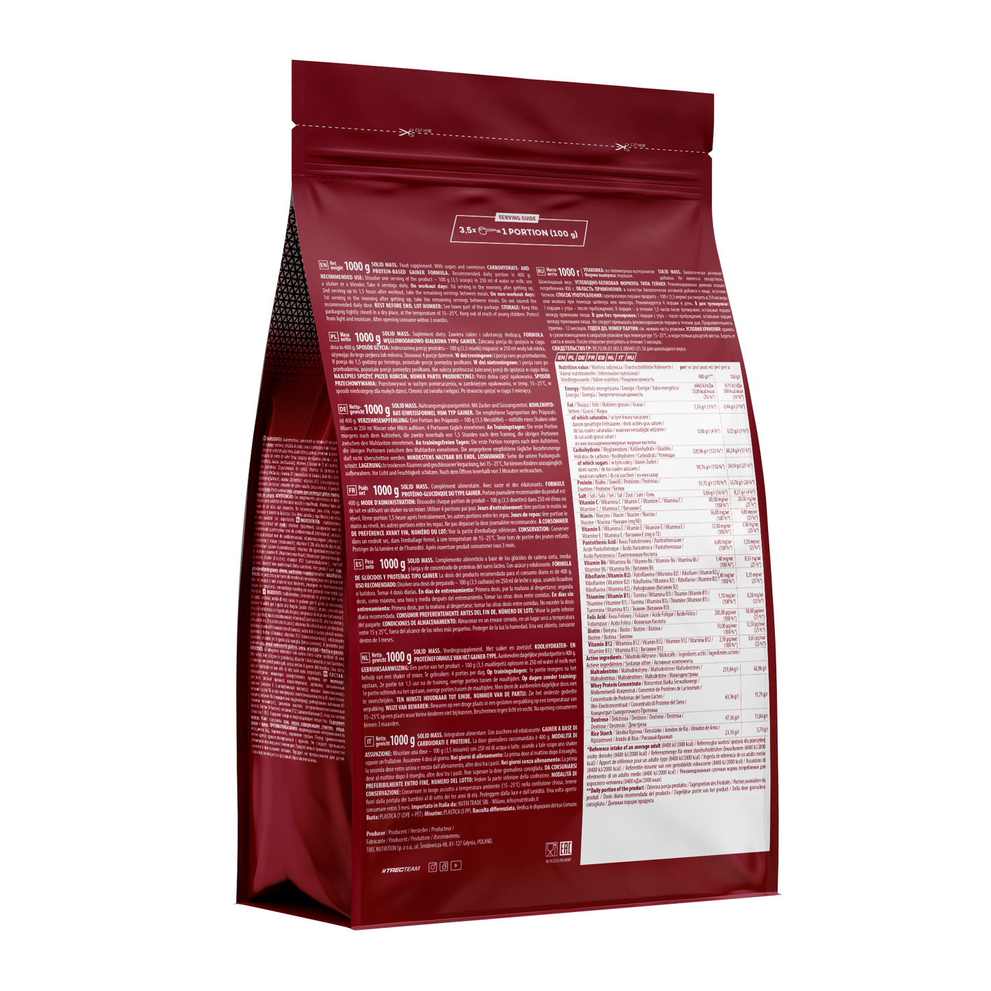 TREC Solid Mass 1000g