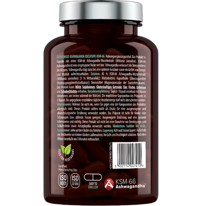 Essensey Ashwagandha Exclusive KSM-66 90 Kapseln