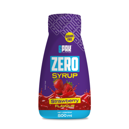 6PAK Zero Syrup 500 ml – Zuckerfreier Sirup in 7 Sorten