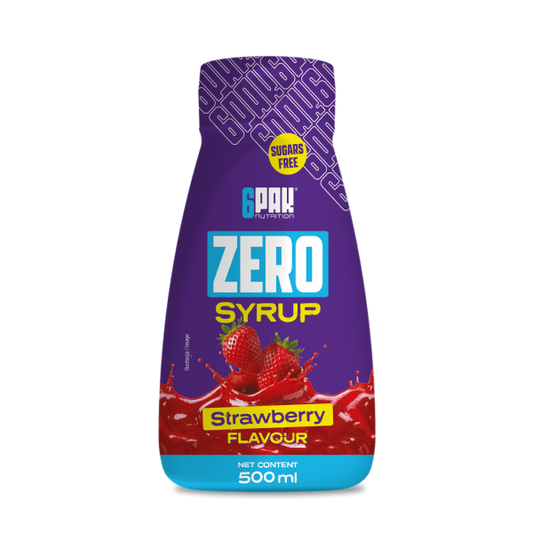 6PAK Zero Syrup 500 ml – Zuckerfreier Sirup in 7 Sorten